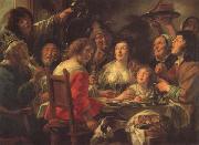 Jacob Jordaens The King Drinks Celebration of the Feast of the Epiphany USA oil painting artist